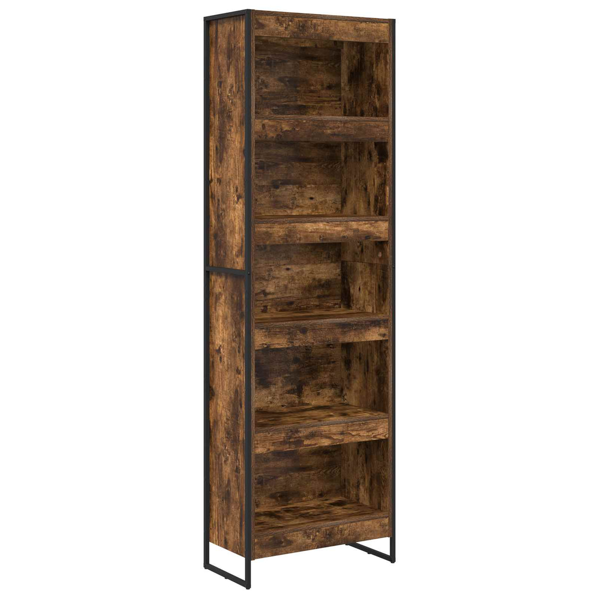 Knygų spinta 2 pcs Dūminis ąžuolas 80 x 30 x 155 cm