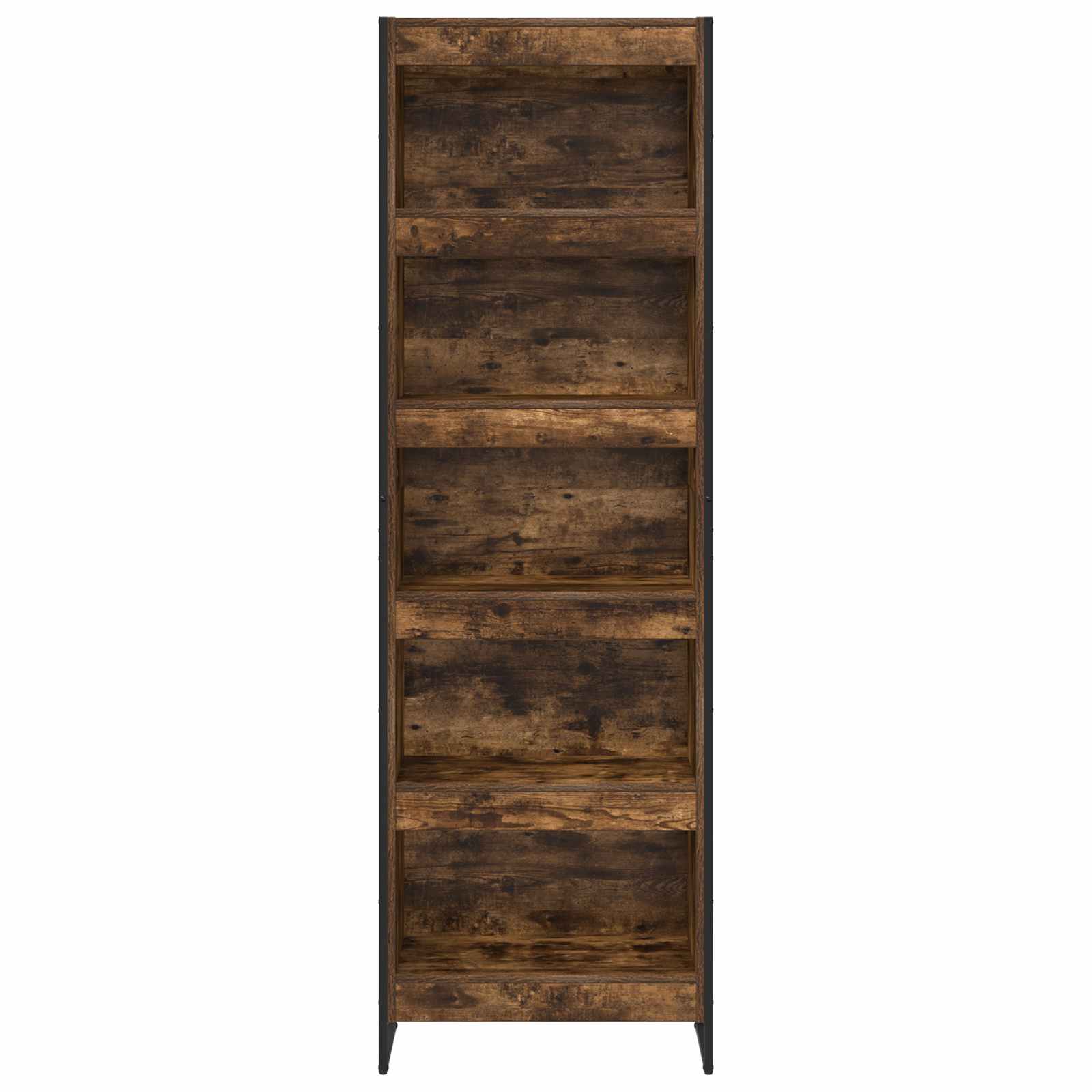 Bookcase 2 pcs Smoked oak 80 x 30 x 155 cm