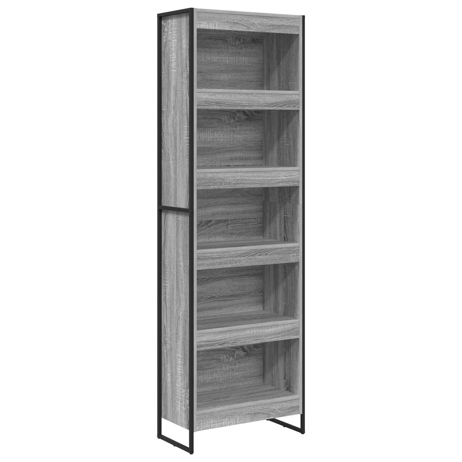 Knygų spinta 2 pcs Pilkas Sonoma 80 x 30 x 155 cm