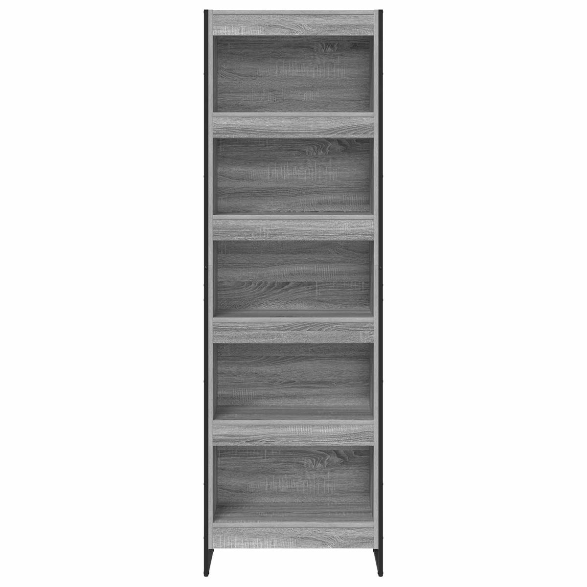 Bookcase 2 pcs Grey Sonoma 80 x 30 x 155 cm