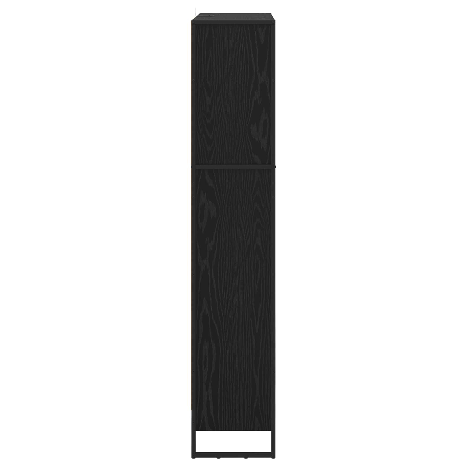 Knygų spinta 2 pcs Juodas ąžuolas 80 x 30 x 155 cm