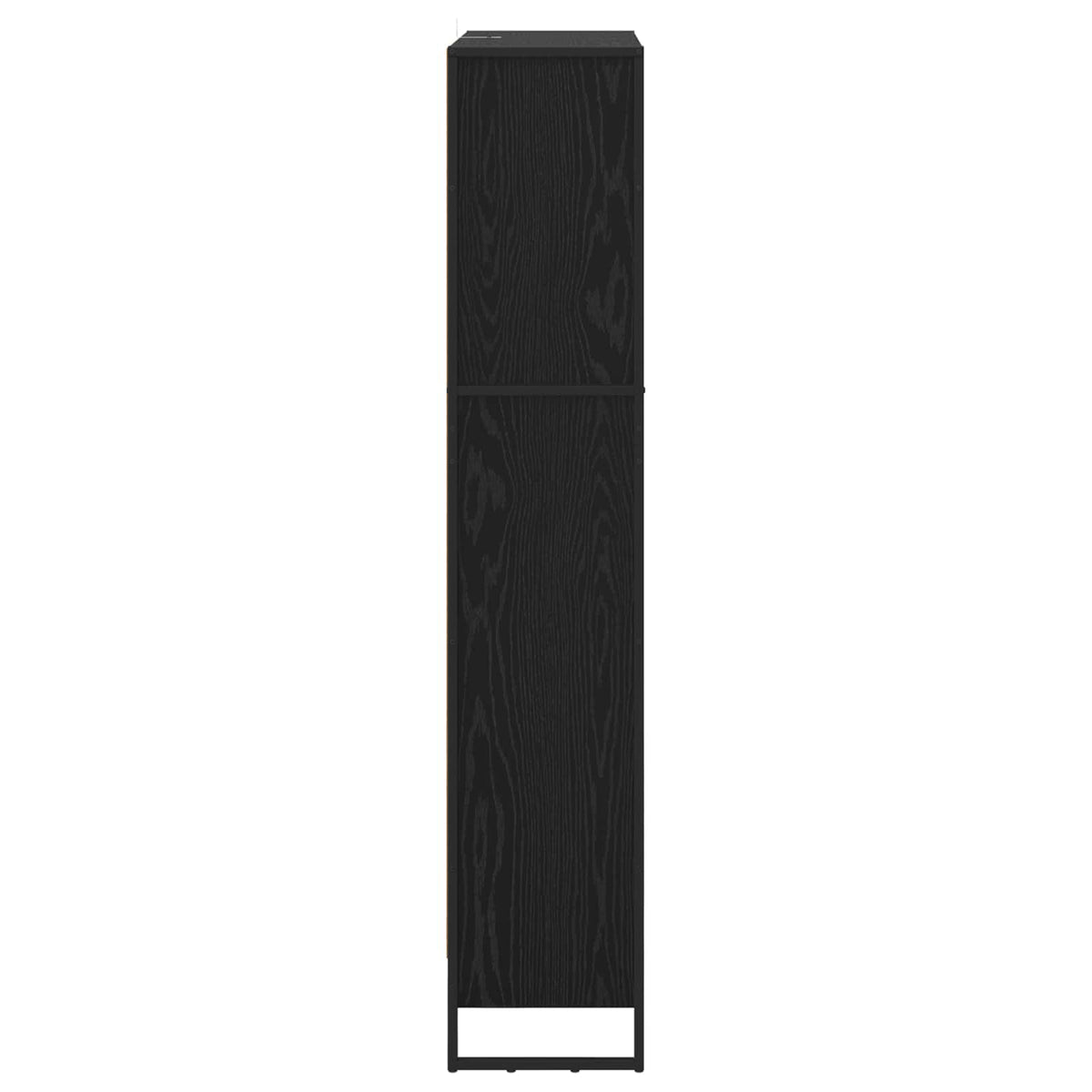 Knygų spinta 2 pcs Juodas ąžuolas 80 x 30 x 155 cm