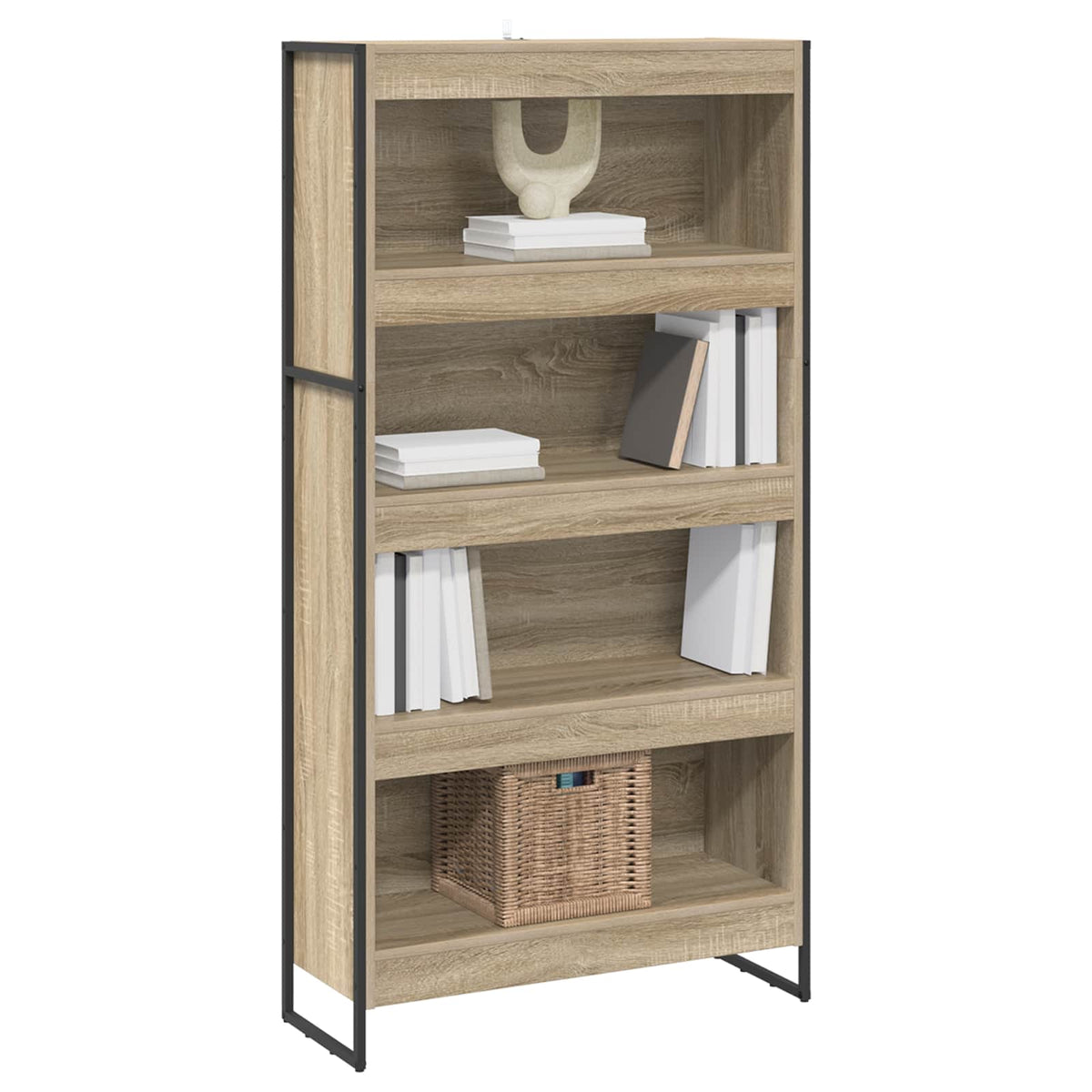 Knygų spinta 2 pcs Sonoma 80 x 30 x 155 cm Apdirbta mediena