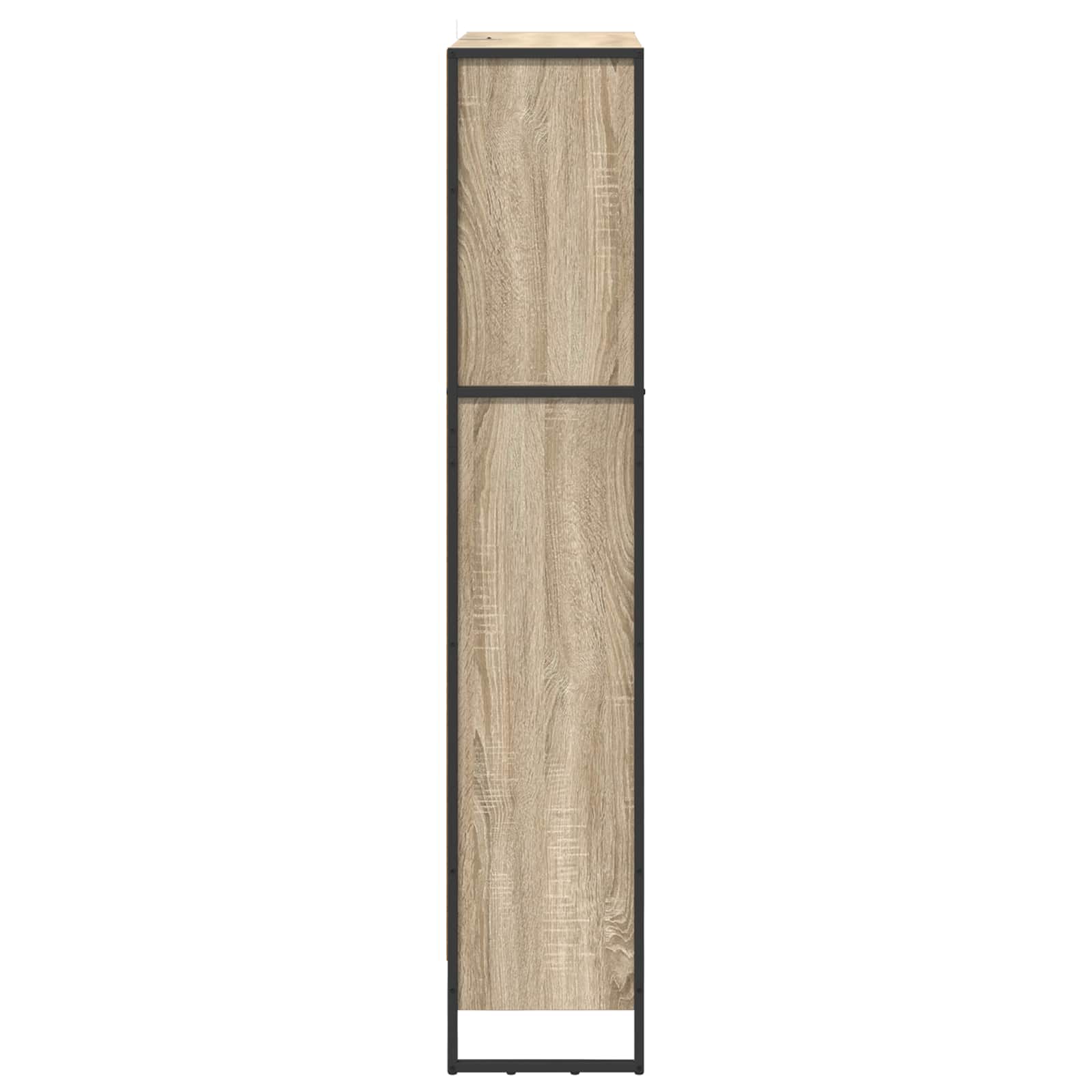 Knygų spinta 2 pcs Sonoma 80 x 30 x 155 cm Apdirbta mediena