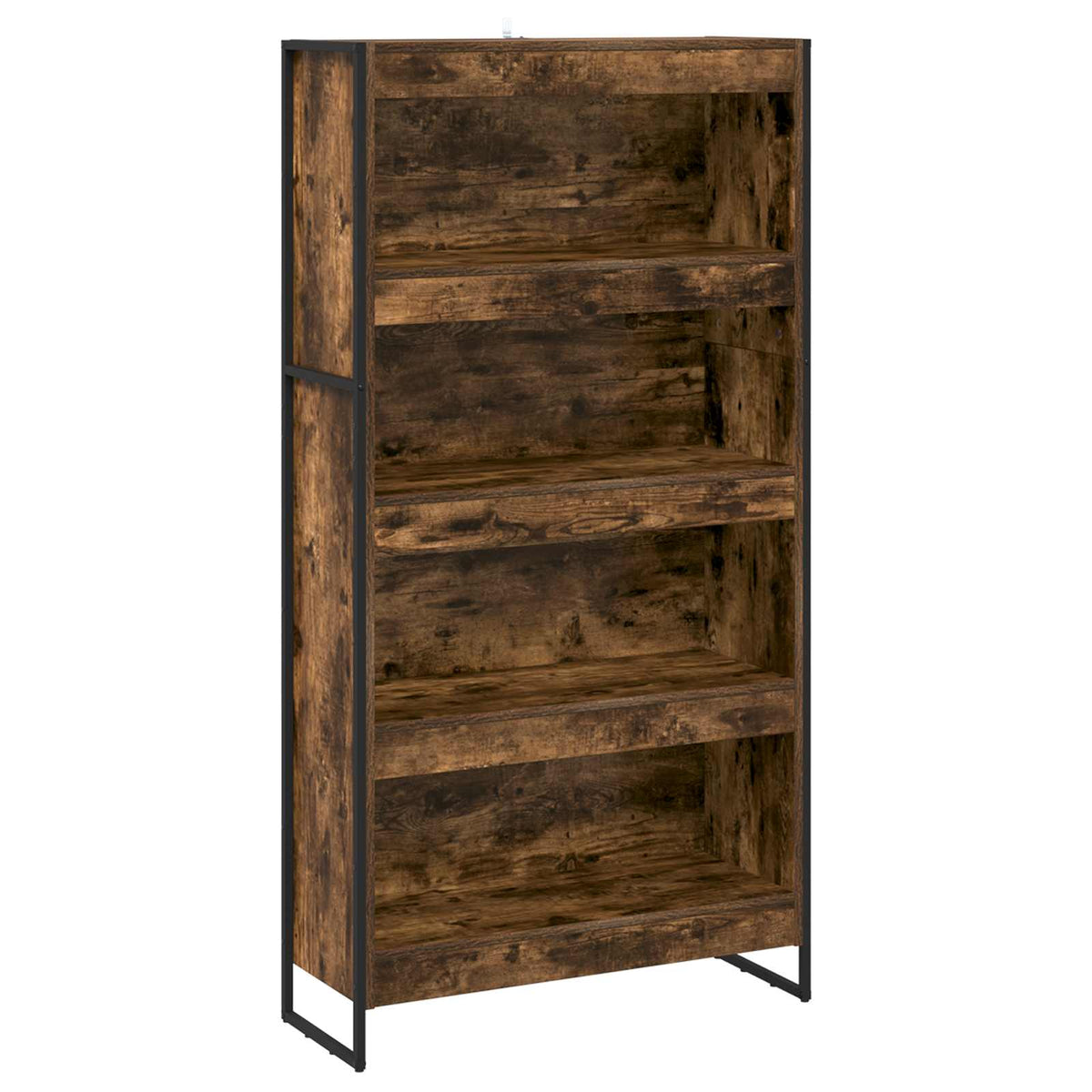 Knygų spinta 2 pcs Dūminis ąžuolas 80 x 30 x 155 cm