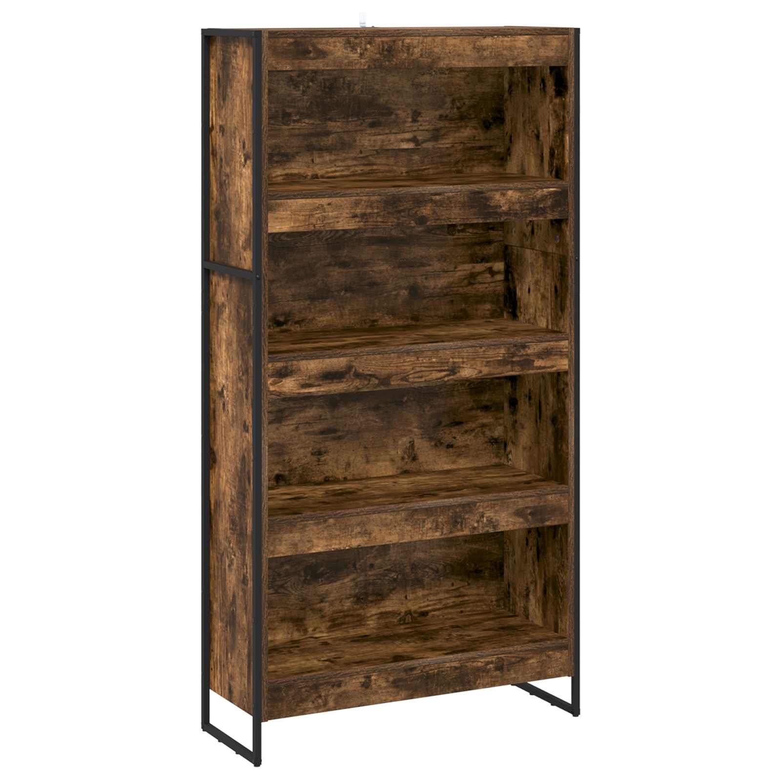 Bookcase 2 pcs Smoked oak 80 x 30 x 155 cm