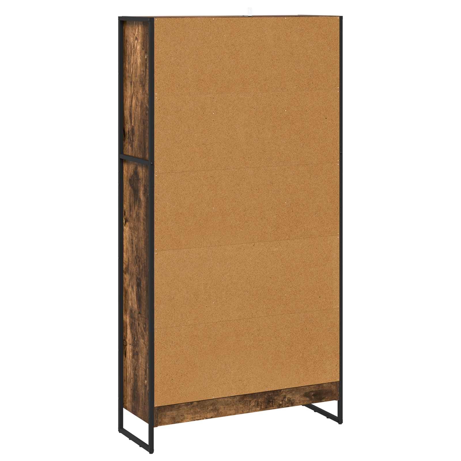 Bookcase 2 pcs Smoked oak 80 x 30 x 155 cm