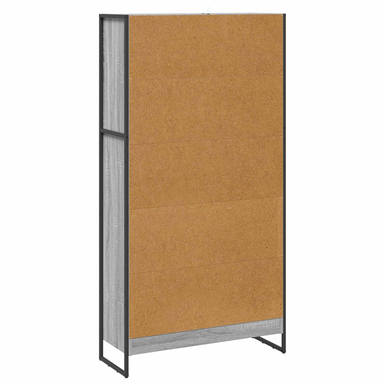 Knygų spinta 2 pcs Pilkas Sonoma 80 x 30 x 155 cm