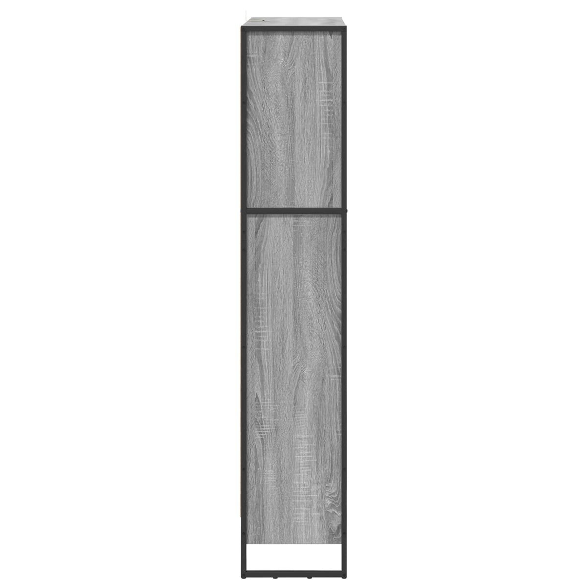 Knygų spinta 2 pcs Pilkas Sonoma 80 x 30 x 155 cm