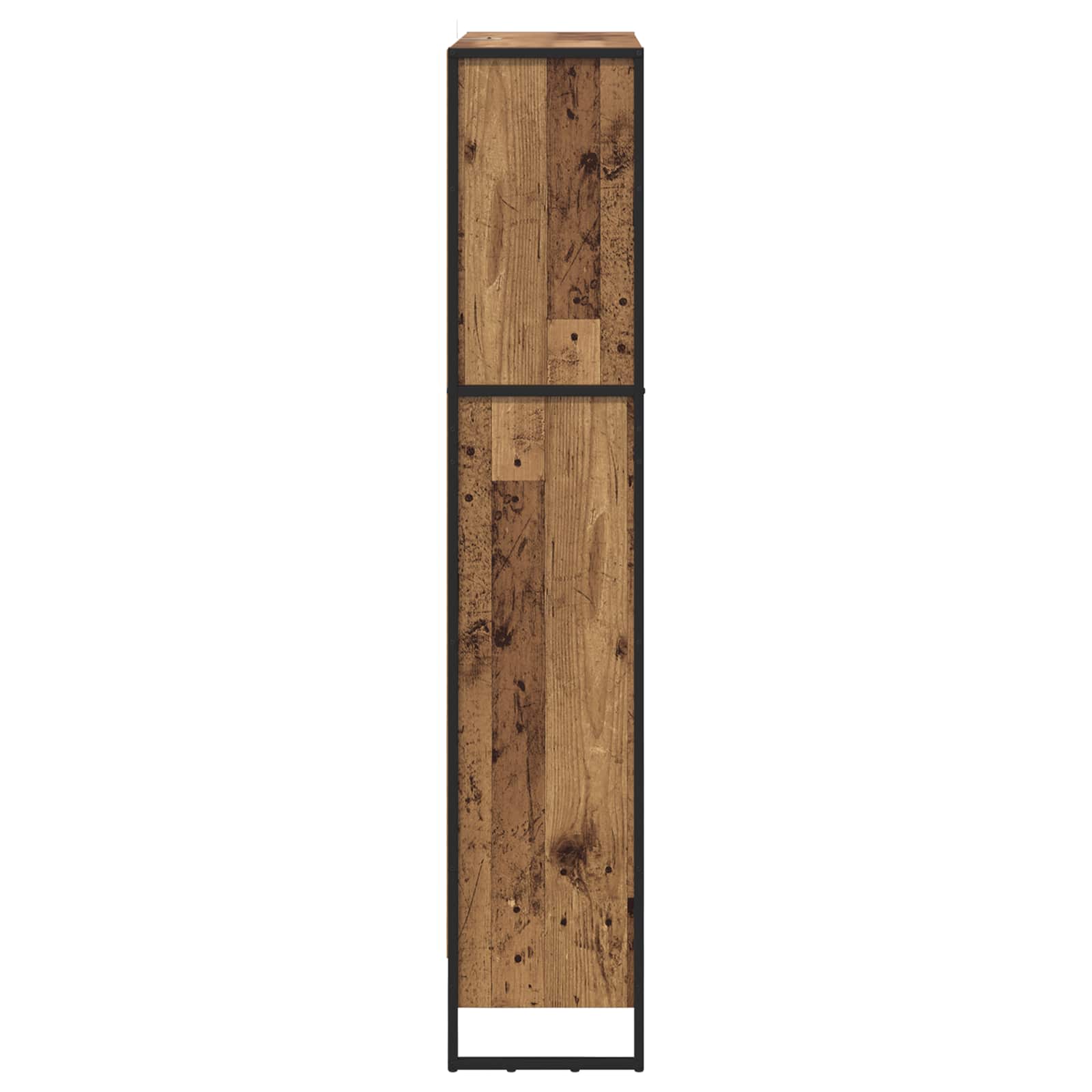 Knygų spinta 2 pcs Senovinis medis 80 x 30 x 155 cm