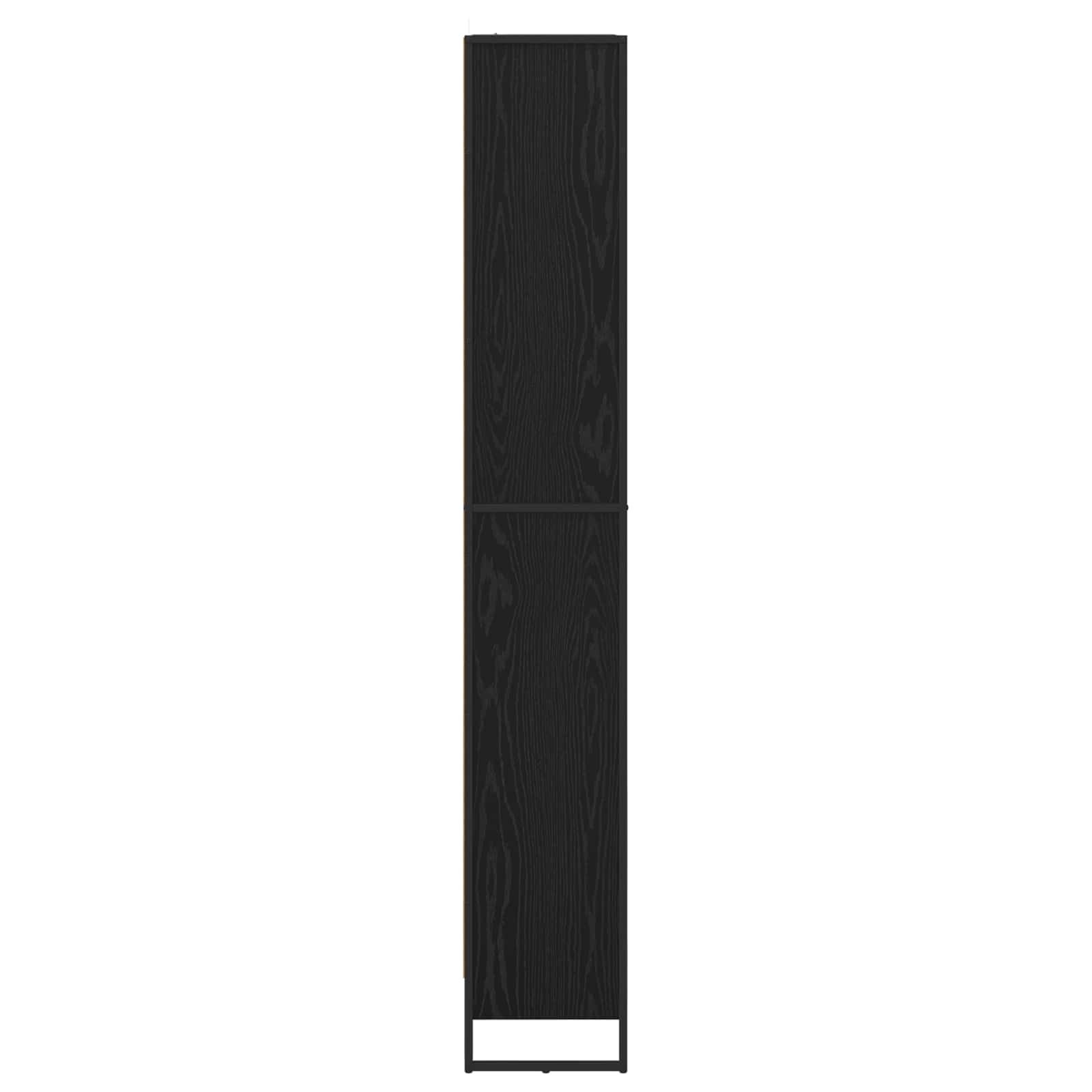 Knygų spinta 2 pcs Juodas ąžuolas 80 x 30 x 155 cm