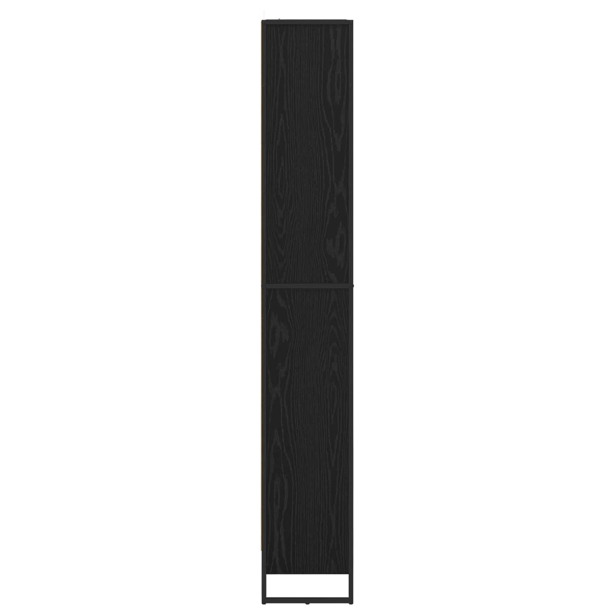 Knygų spinta 2 pcs Juodas ąžuolas 80 x 30 x 155 cm