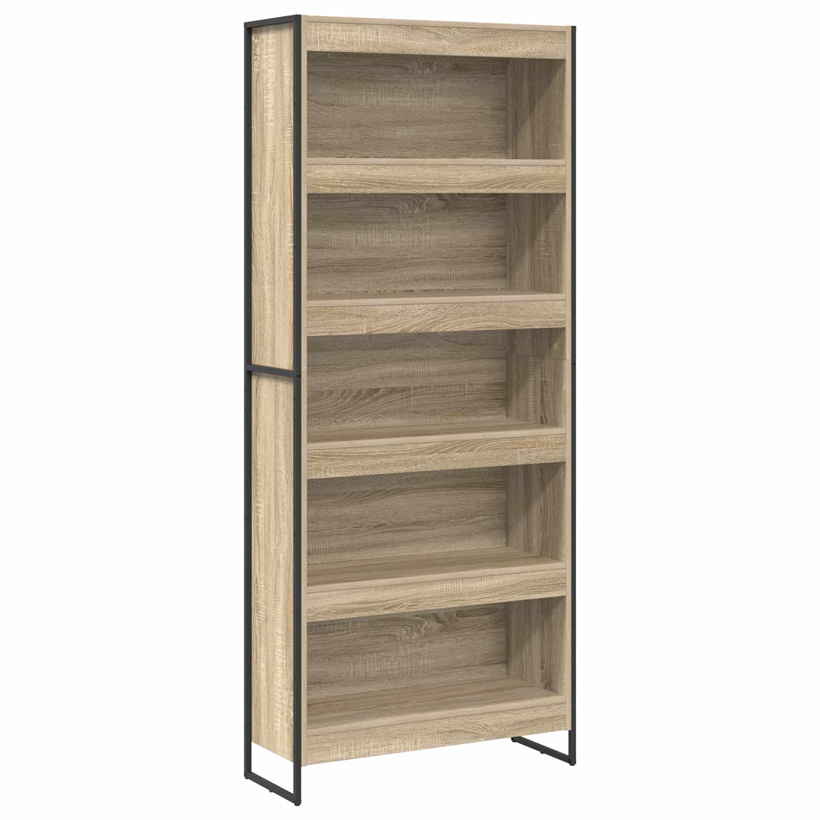 Knygų spinta 2 pcs Sonoma 80 x 30 x 155 cm Apdirbta mediena