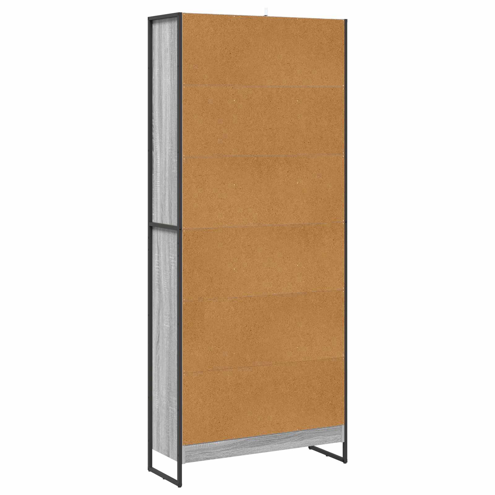 Bookcase 2 pcs Grey Sonoma 80 x 30 x 155 cm
