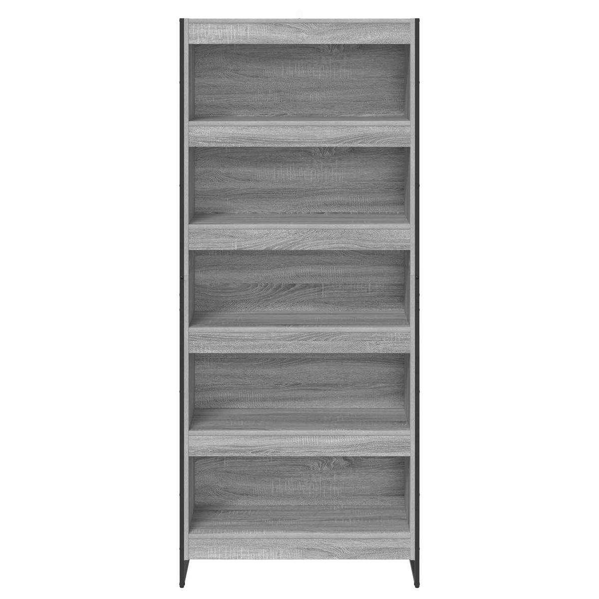 Knygų spinta 2 pcs Pilkas Sonoma 80 x 30 x 155 cm