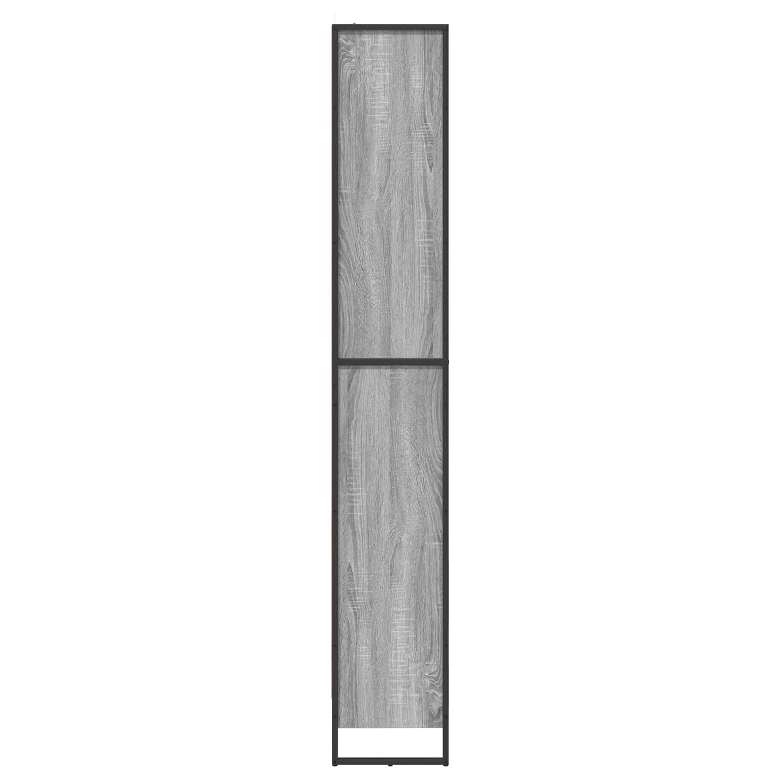 Bookcase 2 pcs Grey Sonoma 80 x 30 x 155 cm