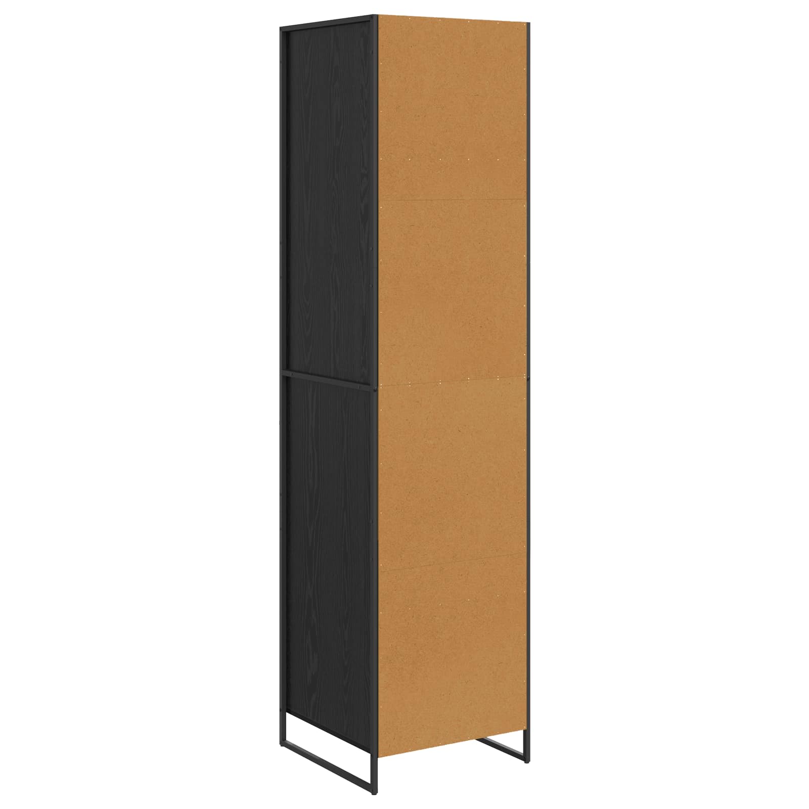 Spinta 2 pcs Juodas ąžuolas 50 x 50 x 200 cm Apdirbta mediena