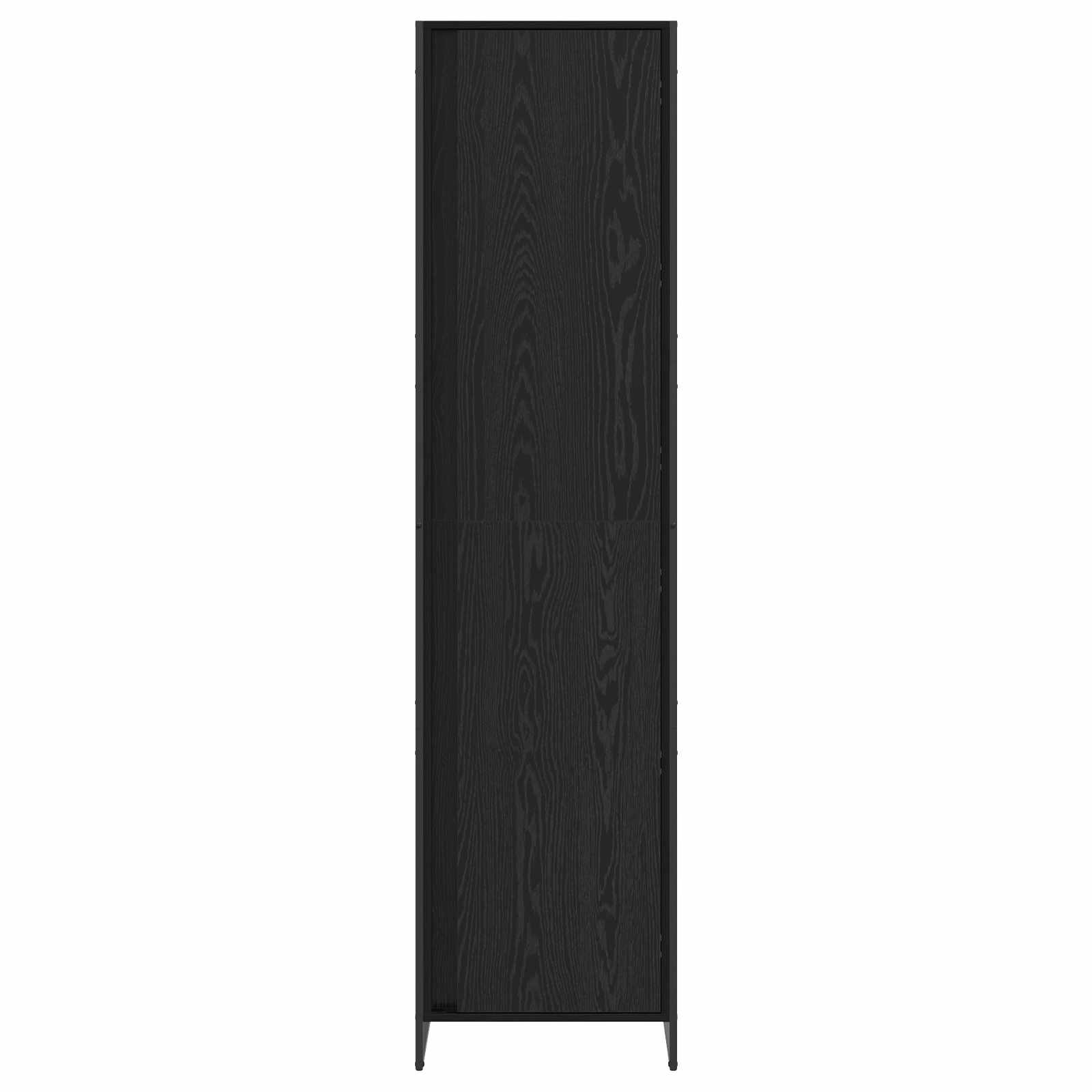 Spinta 2 pcs Juodas ąžuolas 50 x 50 x 200 cm Apdirbta mediena