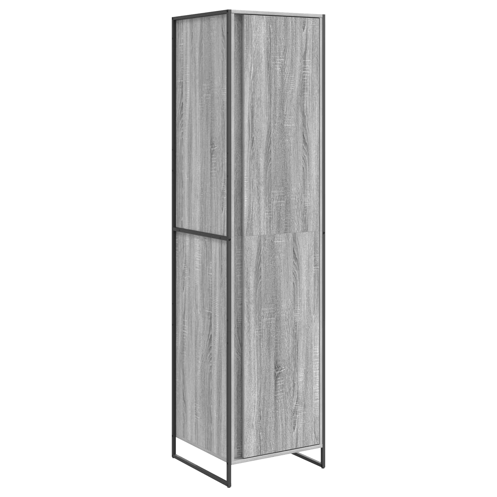 Wardrobe 2 pcs Grey Sonoma 50 x 50 x 200 cm Engineered wood