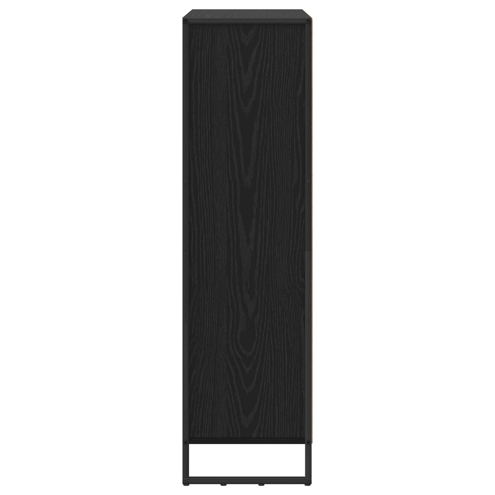 Knygų spinta 2 pcs Juodas ąžuolas 99,5 x 30 x 108 cm
