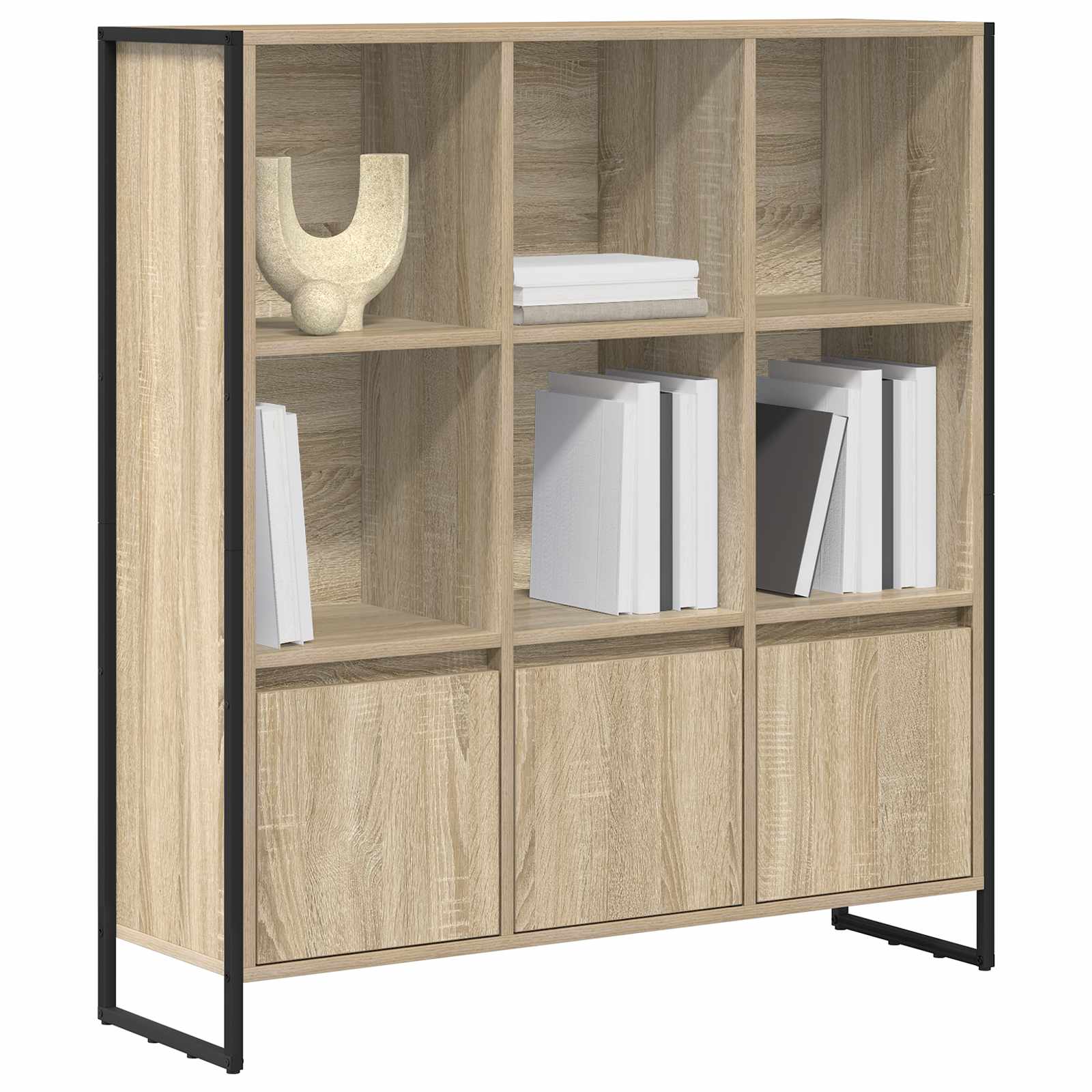 Knygų spinta 2 pcs Sonoma 99,5 x 30 x 108 cm Apdirbta mediena