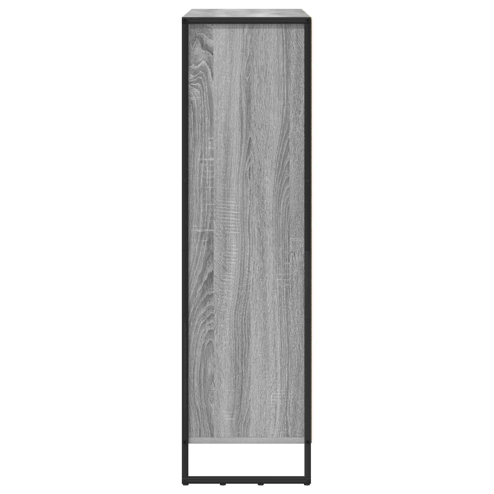 Knygų spinta 2 pcs Pilkas Sonoma 99,5 x 30 x 108 cm