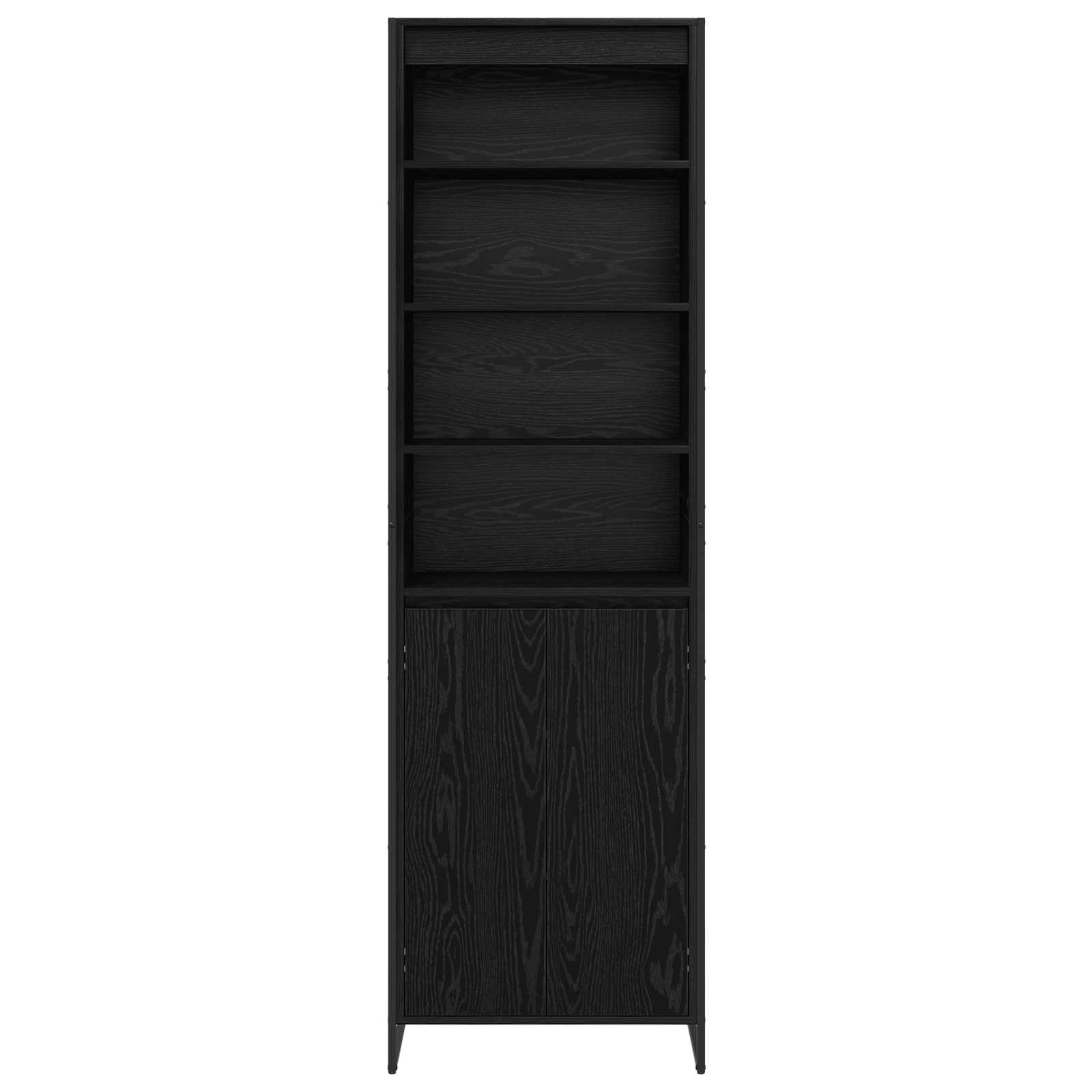 Aukšti spintelės 2 pcs Juodas ąžuolas 60 x 36 x 300 cm