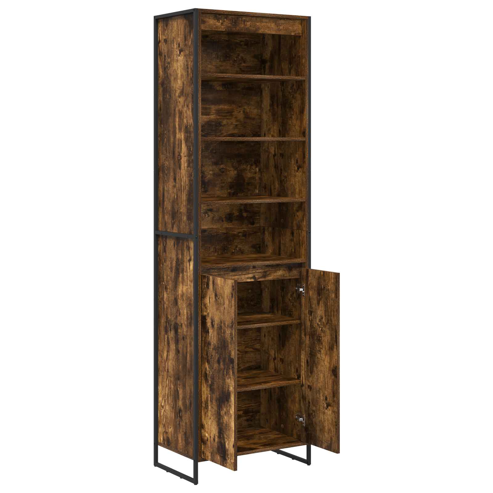 Tall cabinets 2 pcs Smoked oak 60 x 36 x 300 cm