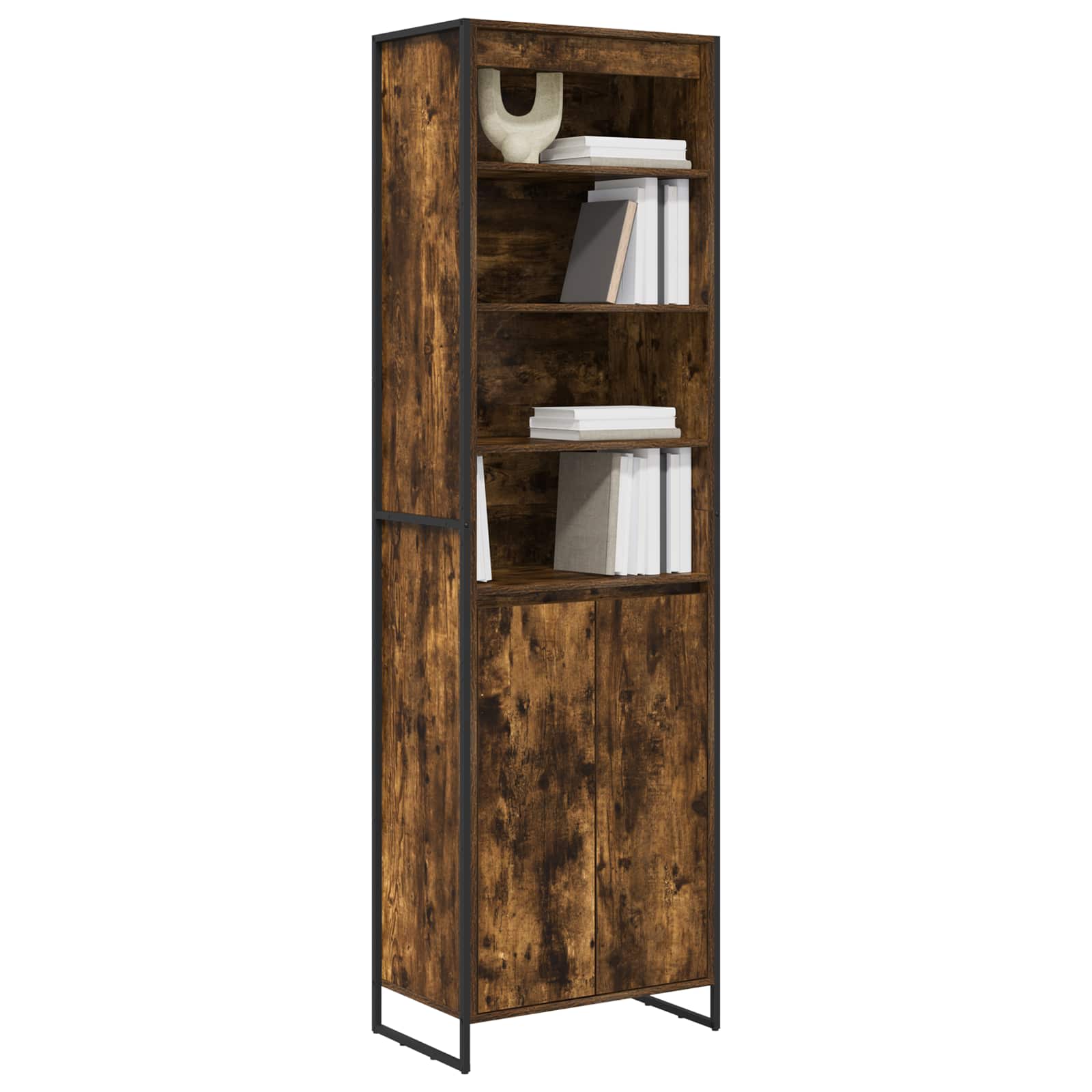 Tall cabinets 2 pcs Smoked oak 60 x 36 x 300 cm