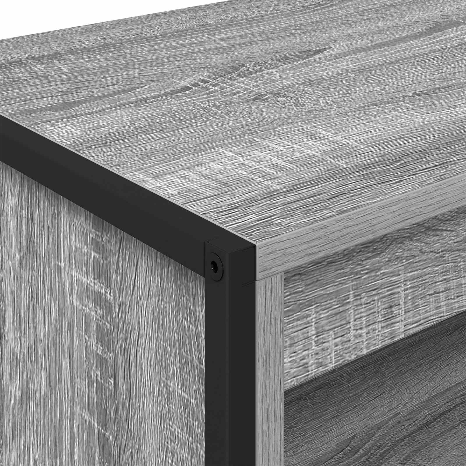 Aukšti spintelės 2 pcs Pilkas Sonoma 60 x 36 x 300 cm