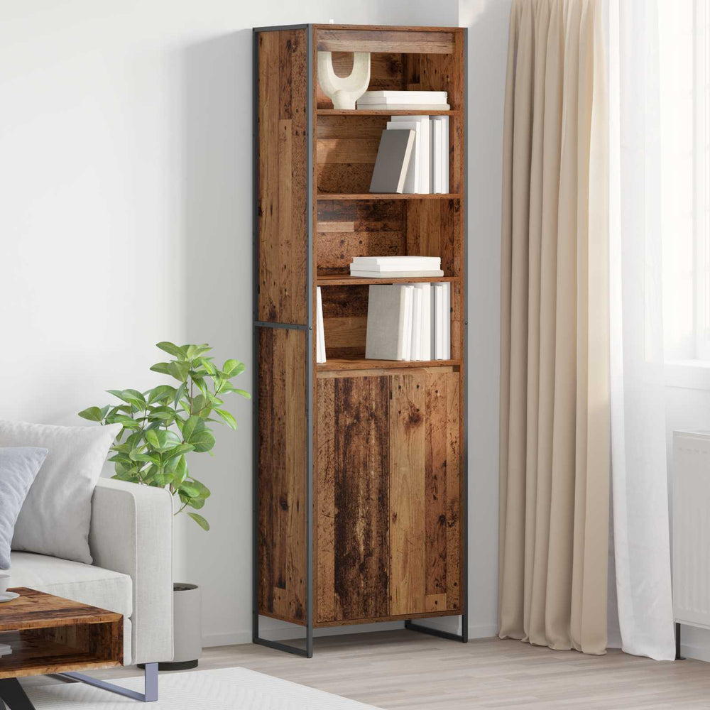 Tall cupboards 2 pcs Antique wood 60 x 36 x 300 cm