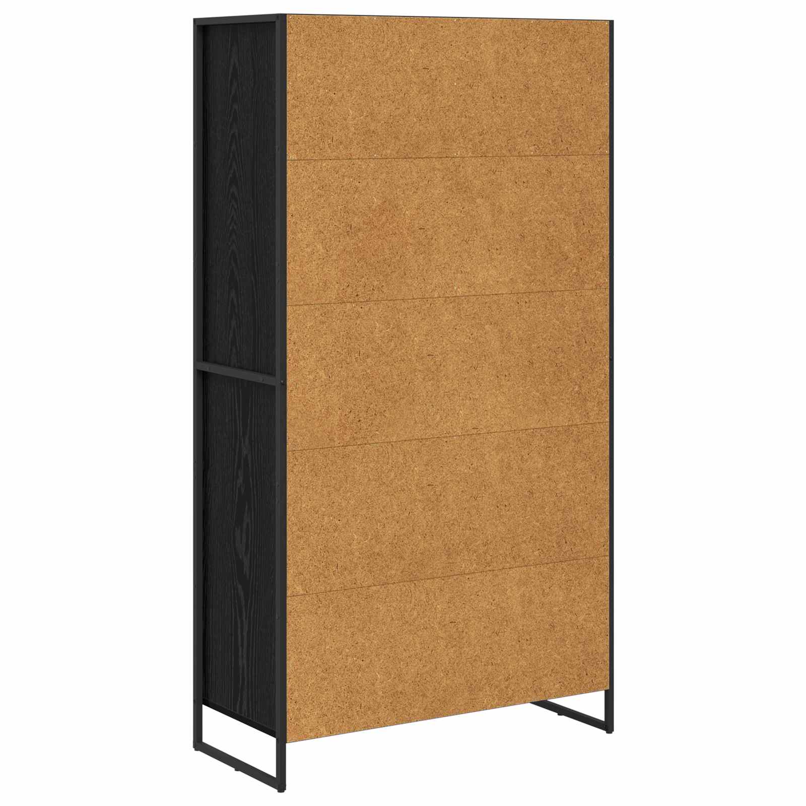 Kabalas ar atvilktnēm 2 gab. Melns ozols 81 x 36 x 150.5 cm