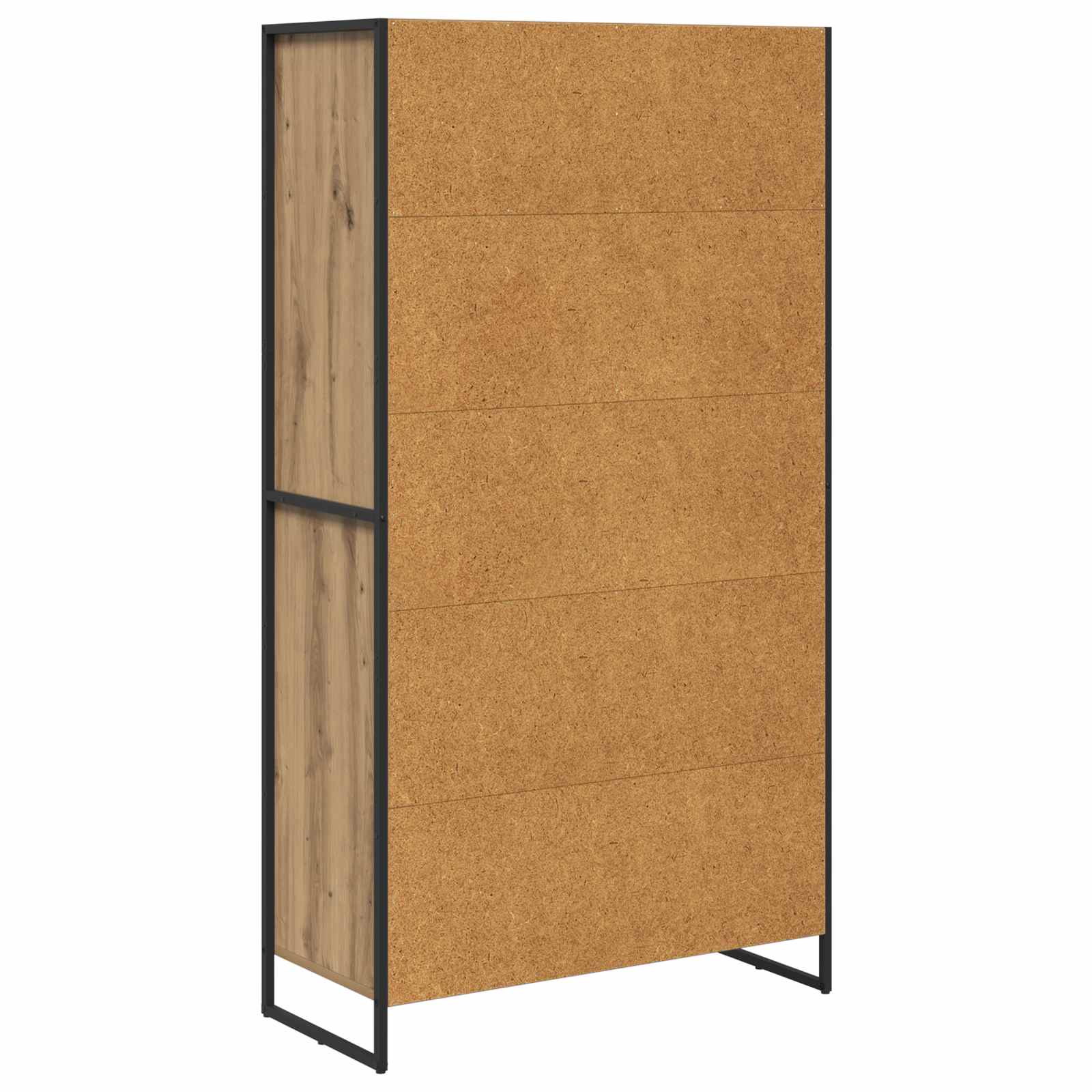 Kabalas su stalčių 2 pcs Meistrų ąžuolas 81 x 36 x 150.5 cm