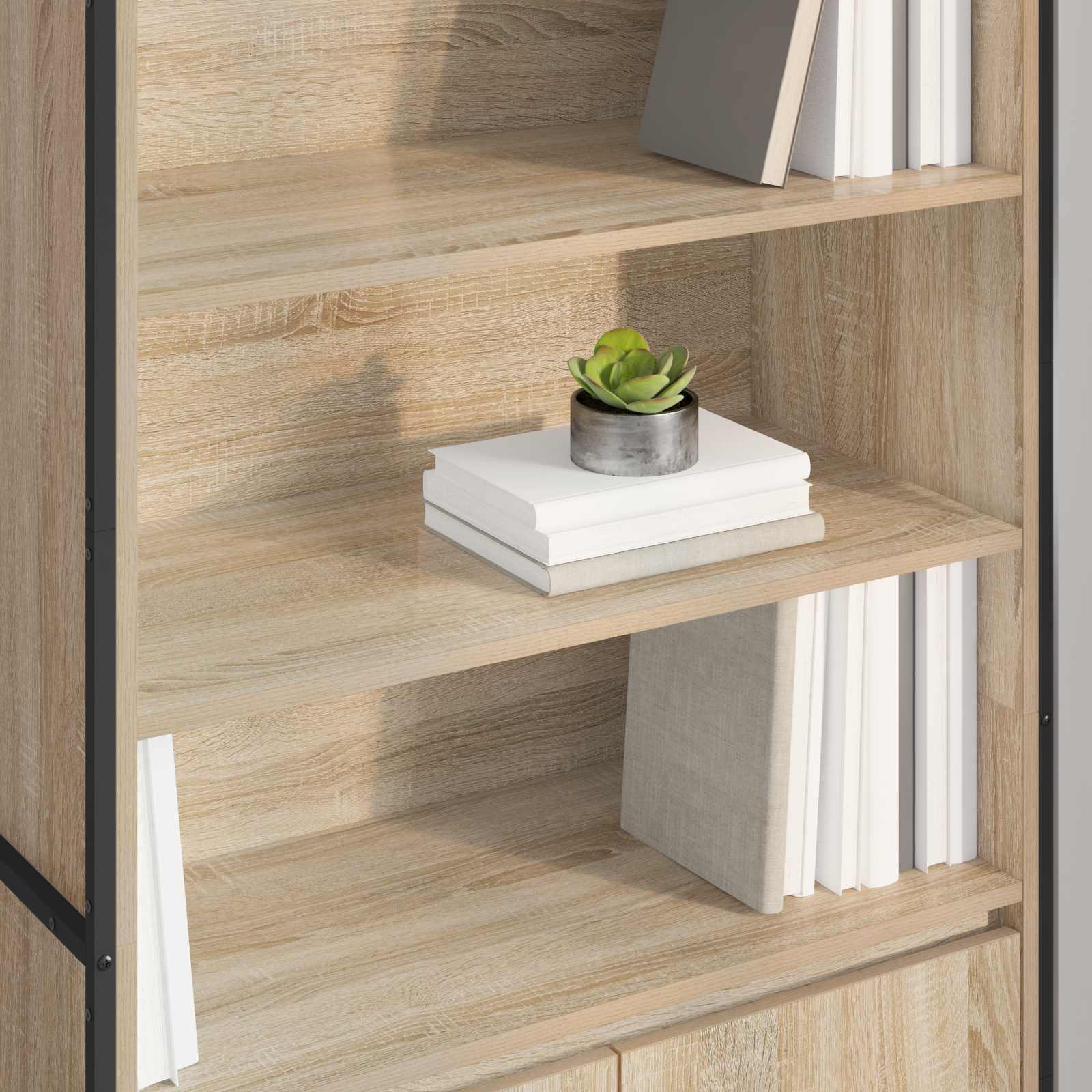 Aukšti spintelės 2 pcs Sonoma 60 x 36 x 300 cm Apdirbta mediena