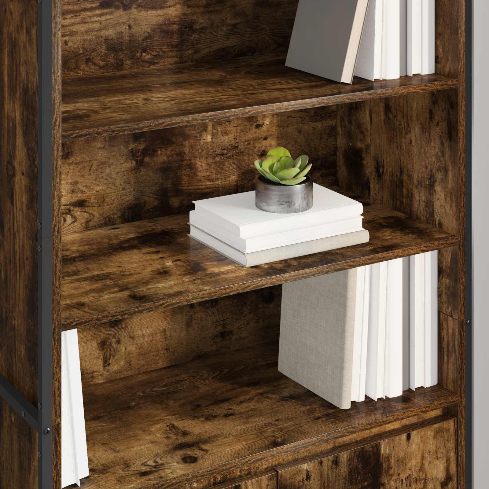 Tall cabinets 2 pcs Smoked oak 60 x 36 x 300 cm