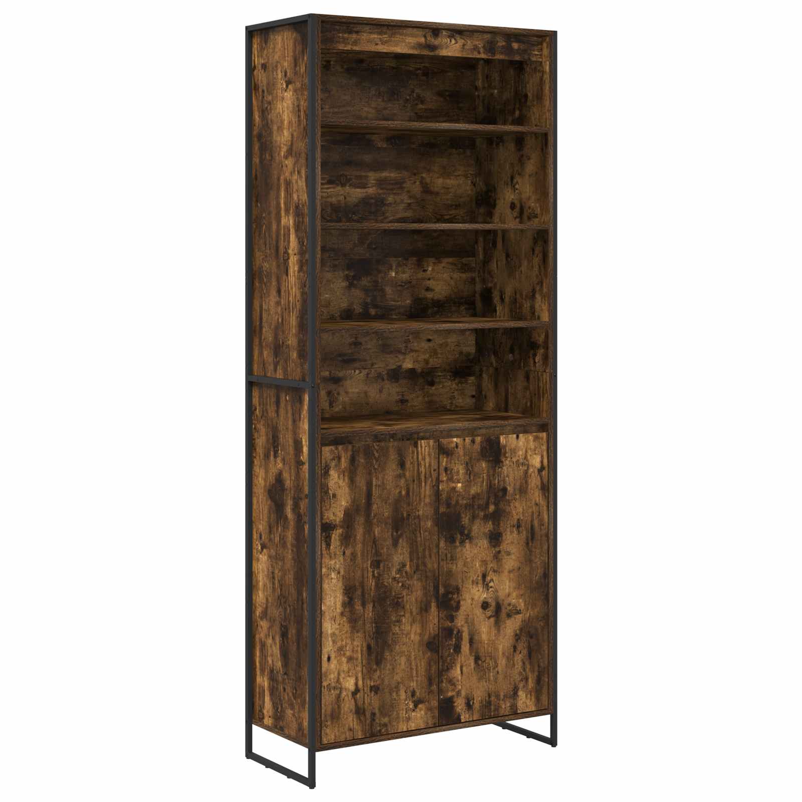Tall cabinets 2 pcs Smoked oak 60 x 36 x 300 cm