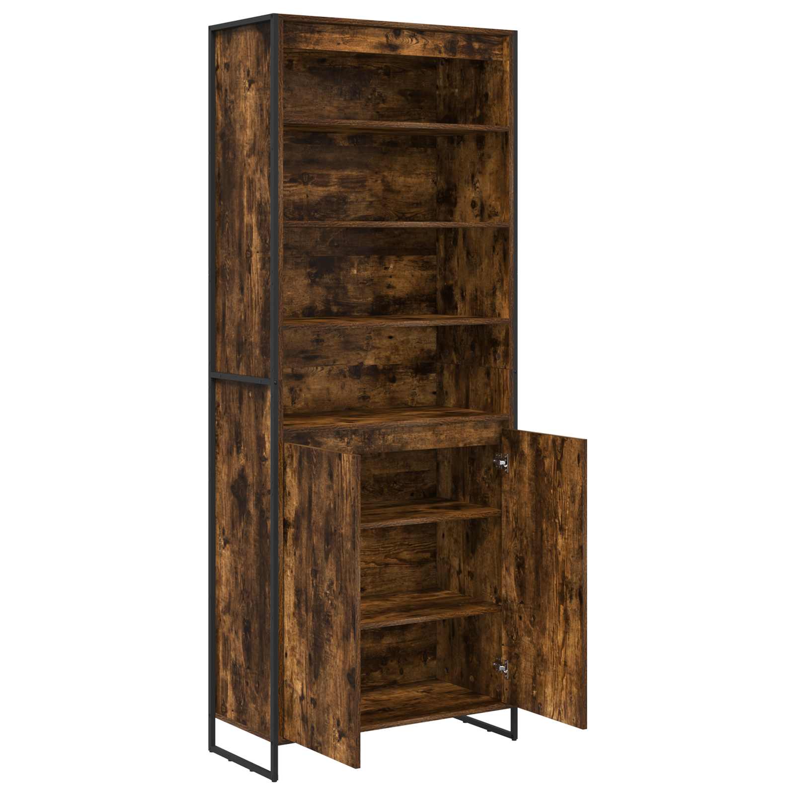 Tall cabinets 2 pcs Smoked oak 60 x 36 x 300 cm