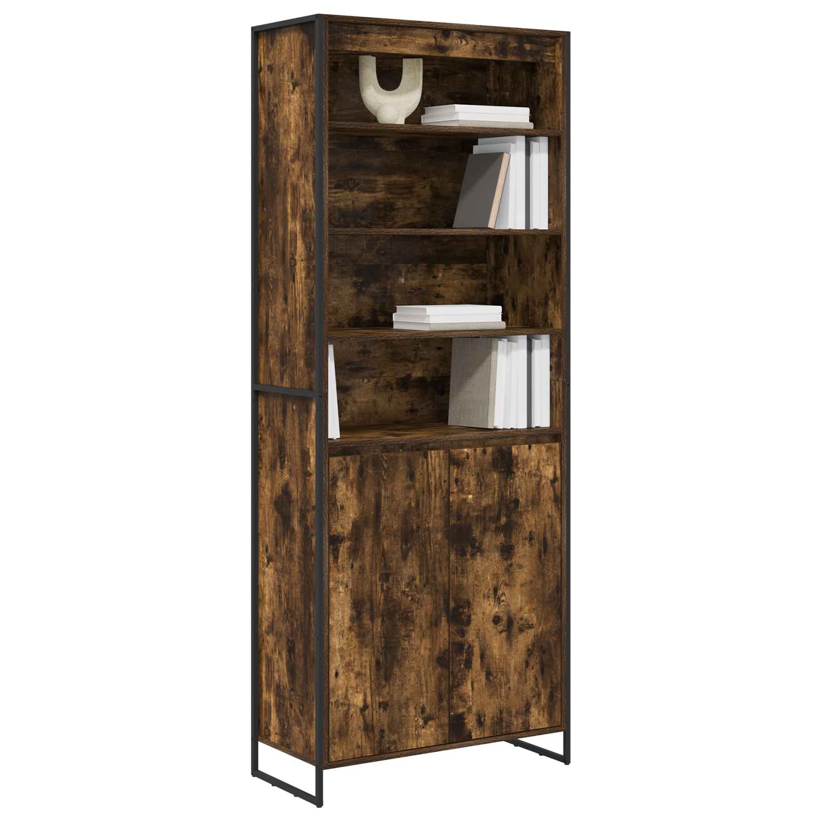 Tall cabinets 2 pcs Smoked oak 60 x 36 x 300 cm
