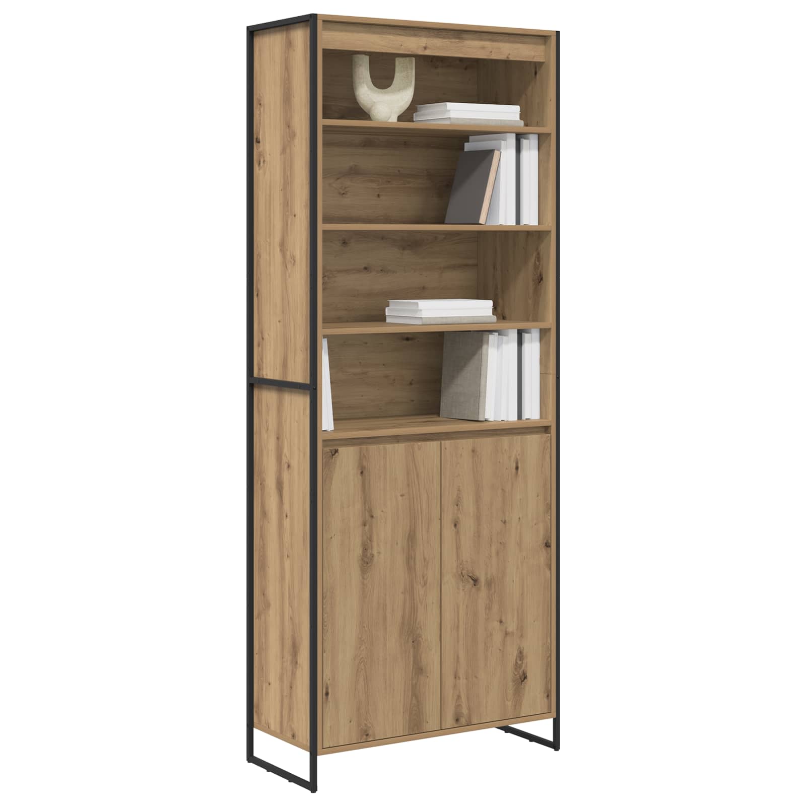 Aukšti spintelės 2 pcs Meistrų ąžuolas 60 x 36 x 300 cm