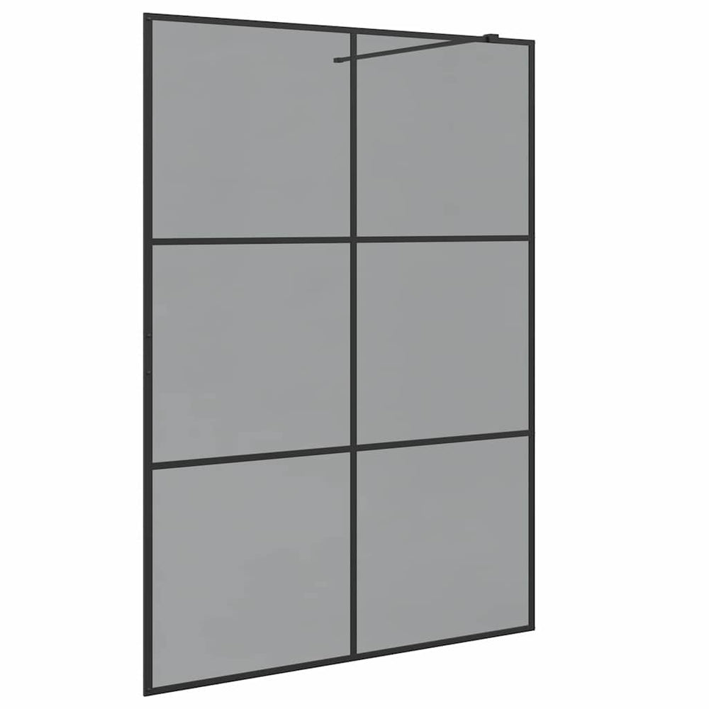 Įėjimo dušo siena Juoda 140 x 195 cm grūdintas stiklas