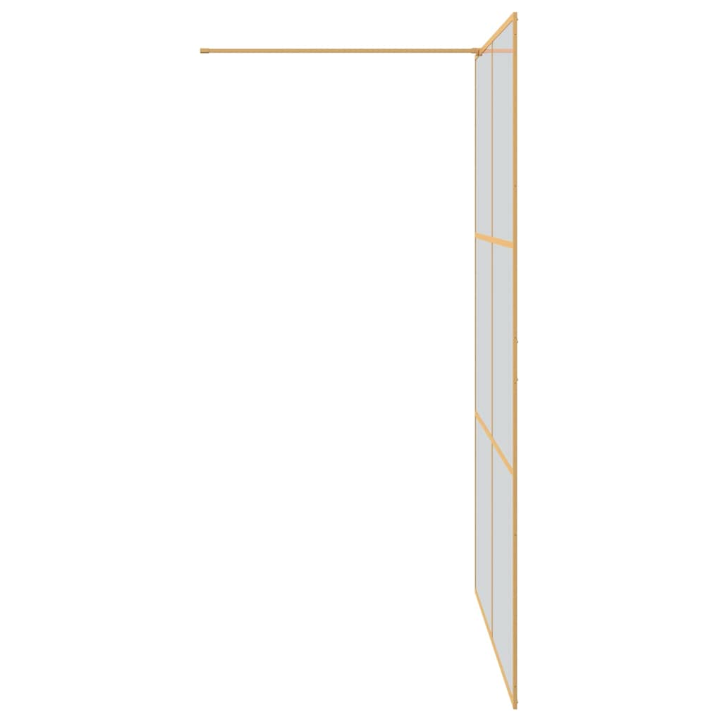 Įėjimo dušo siena Auksinė 140 x 195 cm grūdintas stiklas