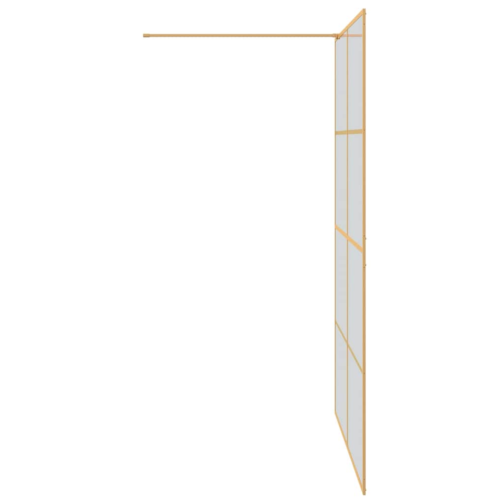 Įėjimo dušo siena Auksinė 140 x 195 cm grūdintas stiklas