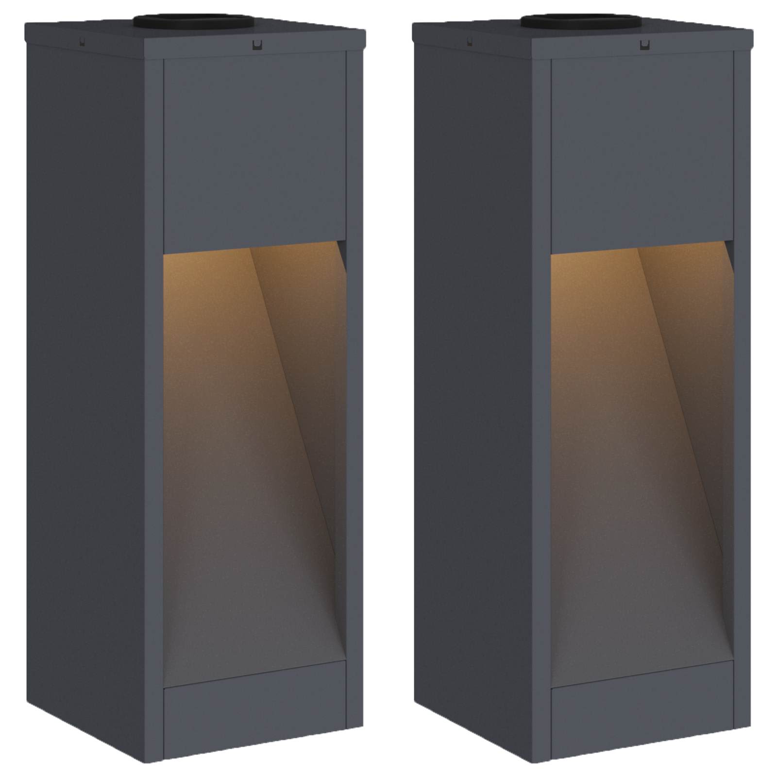 Solar LED path light 2 pcs Anthracite