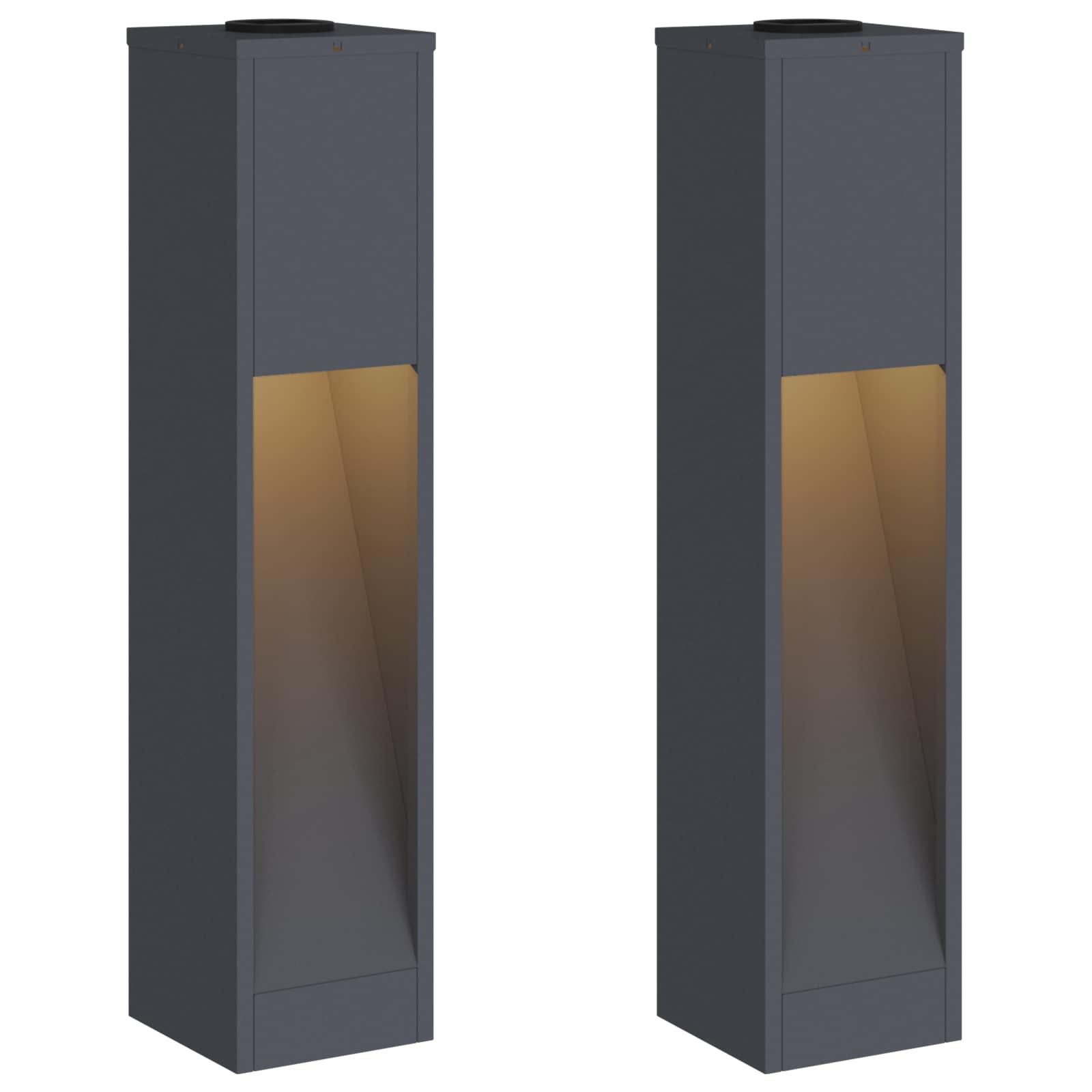 Solar LED path light 2 pcs Anthracite