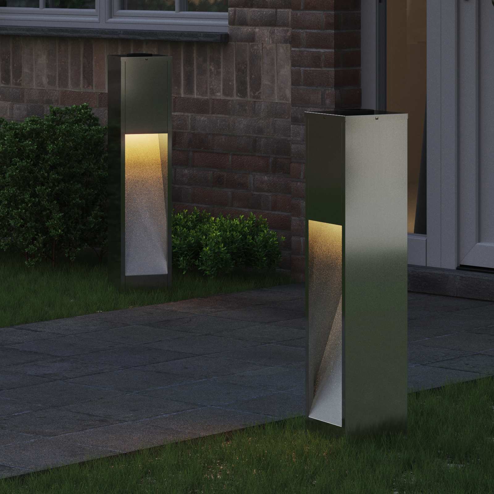 Saulės LED takų šviestuvas 2 pcs Cinkuotas Cinkuotas