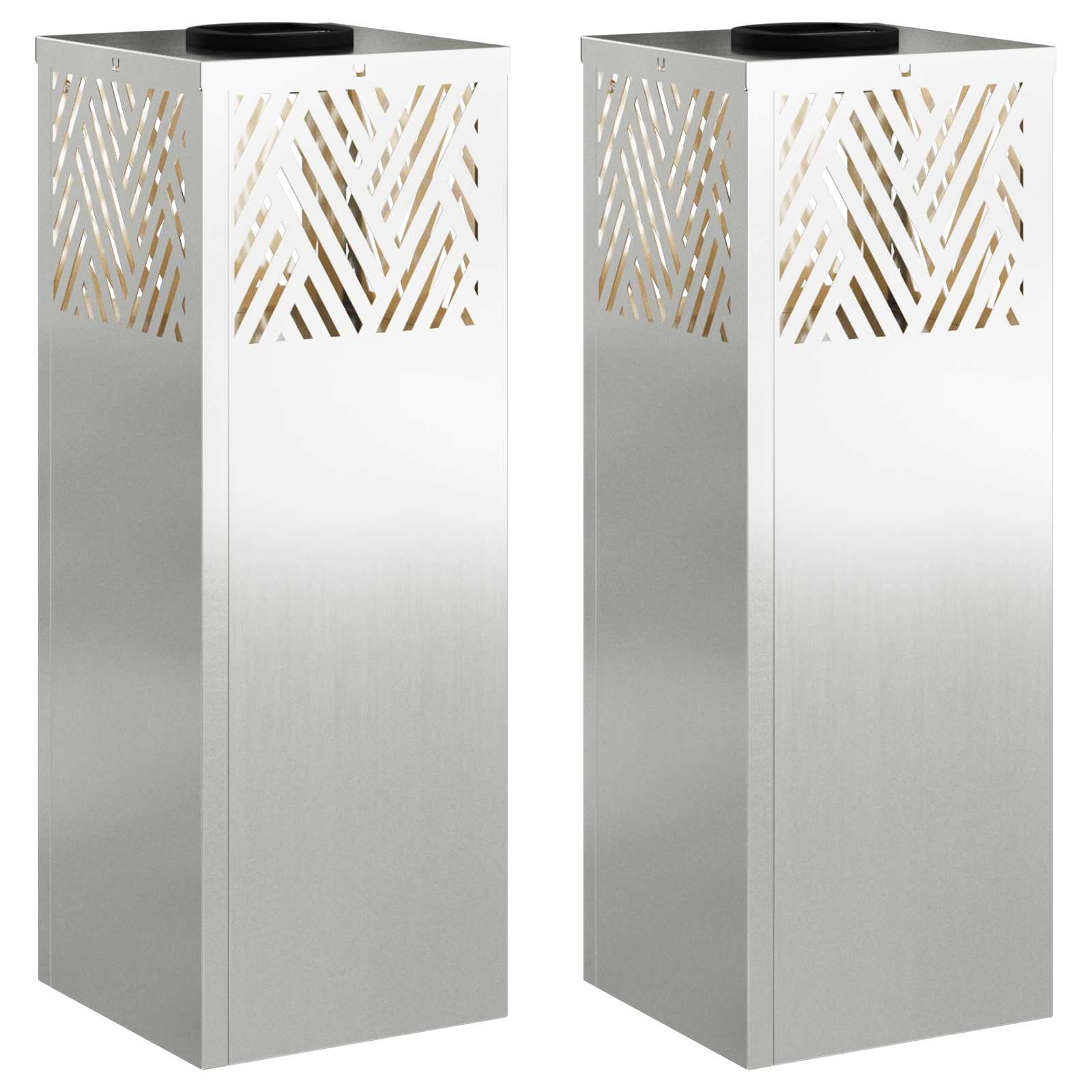 Saulės LED šaligatvio šviesa Eglutė 2 pcs Cinkuotas Cinkuotas