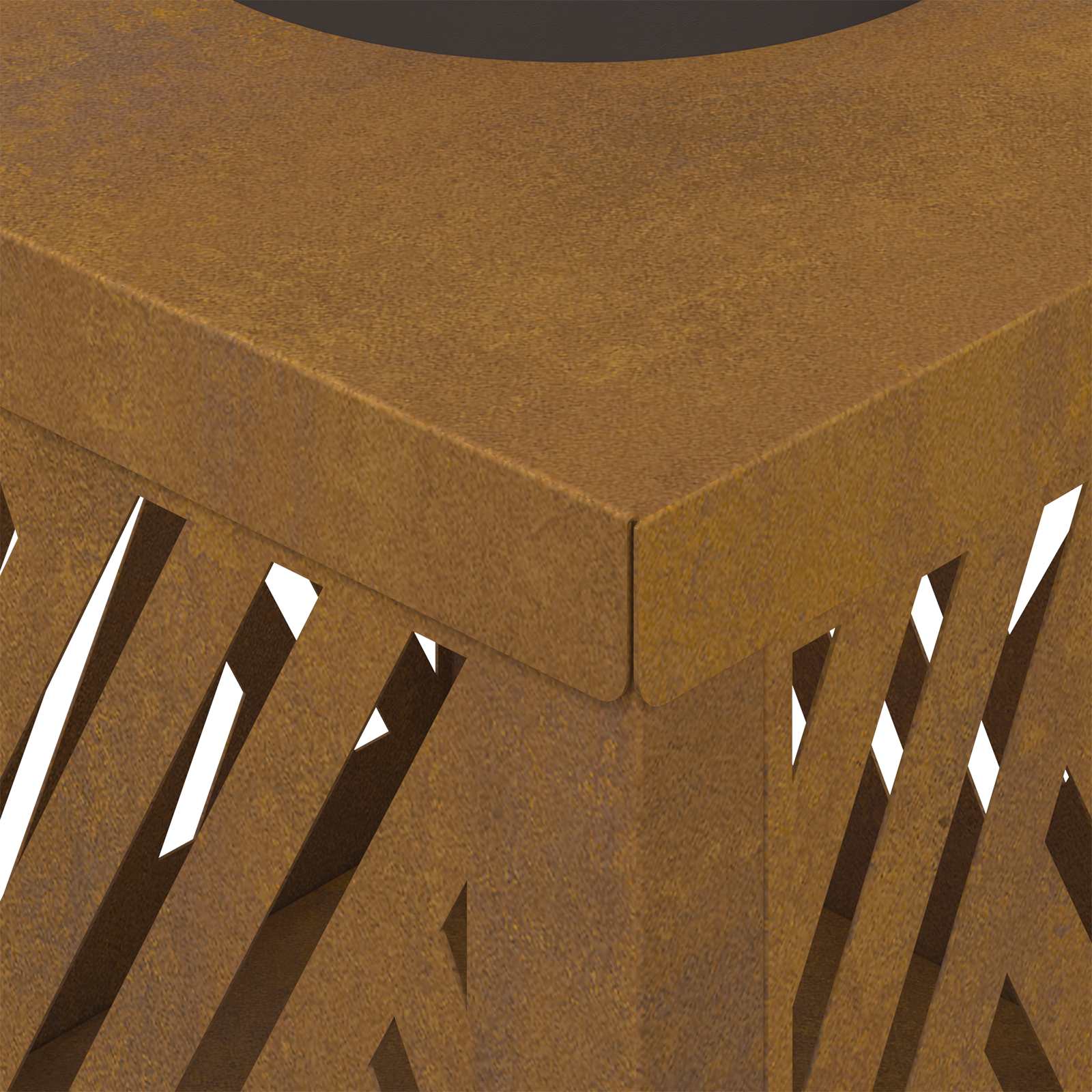 Saulės LED šaligatvio šviesa Eglutė 2 pcs Corten plienas