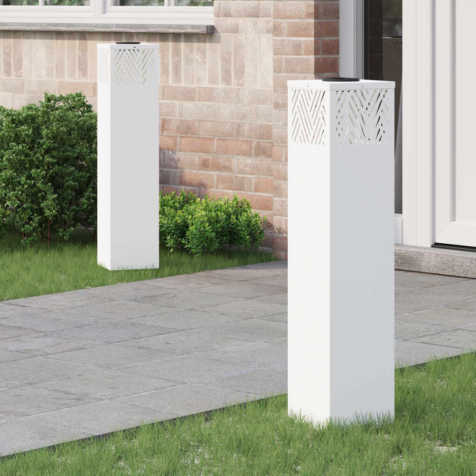 Saulės LED šaligatvio šviesa Eglutė 2 pcs Balta