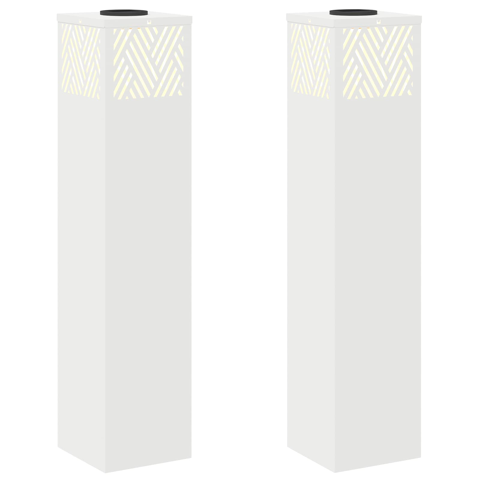 Saulės LED šaligatvio šviesa Eglutė 2 pcs Balta