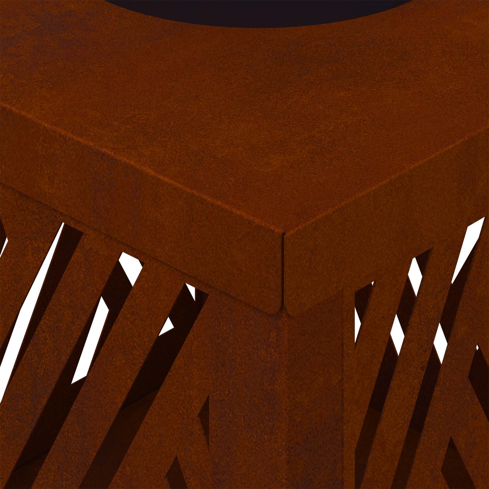 Saulės LED šaligatvio šviesa Eglutė 2 pcs Corten plienas